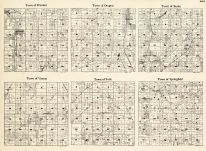 Dane County - Windsor, Oregon, Burke, Vienna, York, Springfield, Wisconsin State Atlas 1930c